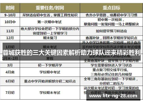 蓉城获胜的三大关键因素解析助力球队迎来精彩胜利 蓉城获胜的三大关键因素解析助力球队迎来精彩胜利